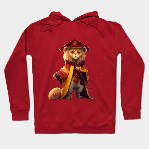 Lion from Wizard School Hoodie by Vaelerys